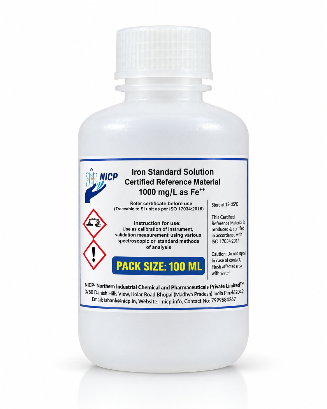 Iron Standard Solution 1000 mg/L -100 ml 